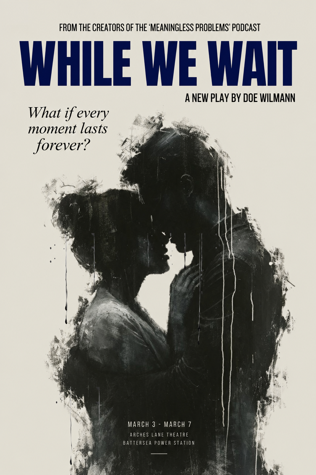 While We Wait theatre poster